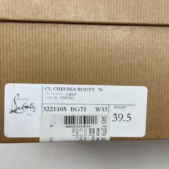 Christian Louboutin Leather 70 Chelsea Booties